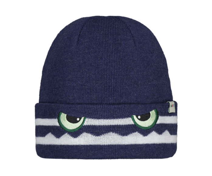 Barts Kids Riffles Beanie Mütze mit Umschlag und Augen - Navy/Blau Barts Kids Riffles Beanie Mütze mit Umschlag und Augen - Navy/Blau