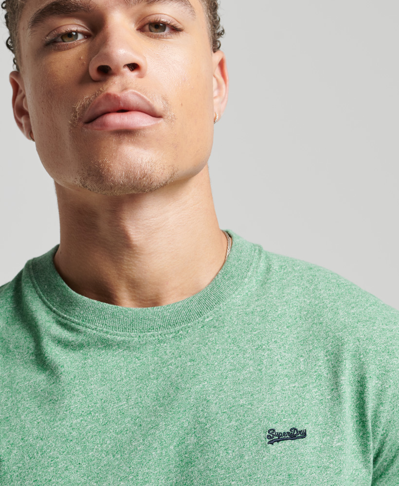 upload92233689556661802738U3HMGncWZBoY Superdry Herren T-Shirt mit Rundhals in Grün mit Vintage Logo