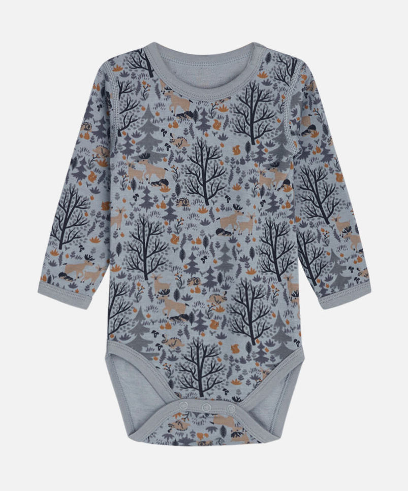 Hust & Claire Baloo Body Wolle Bambus in Blau - Wald