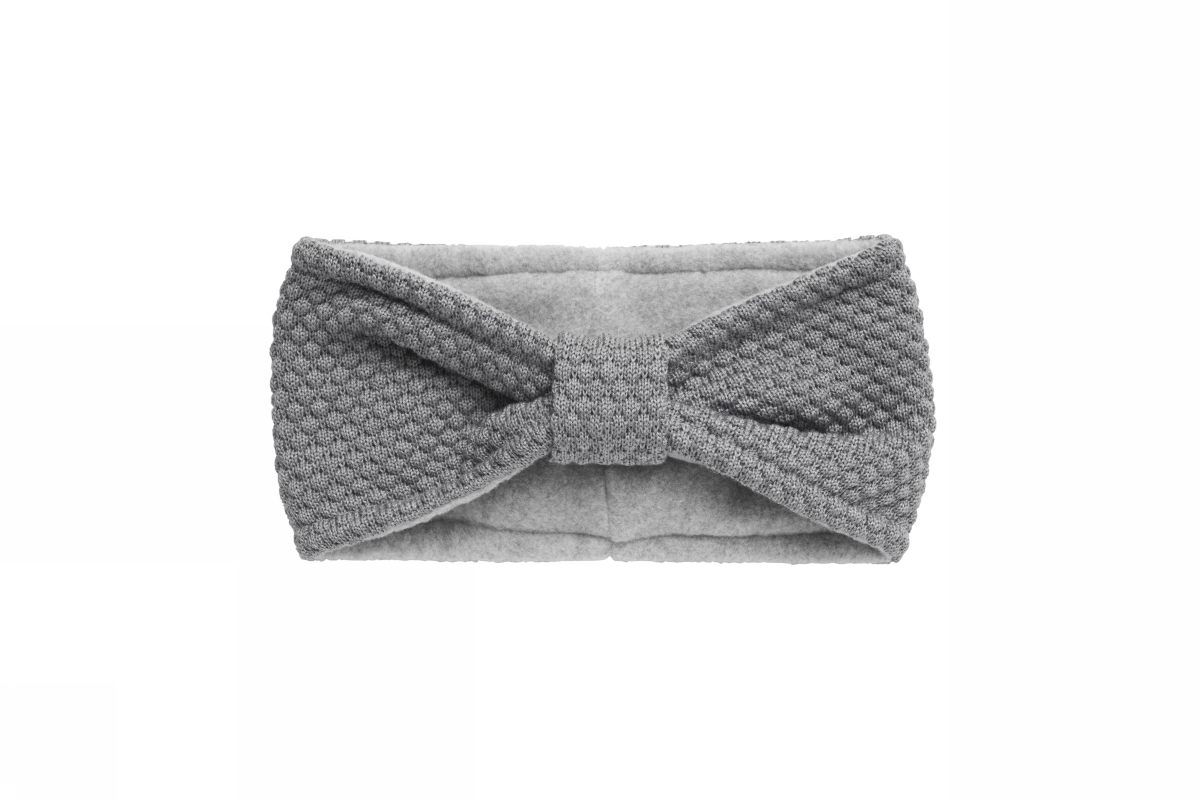 MP Denmark Woll-Stirnband mit Fleece Futter - Grau NEW!