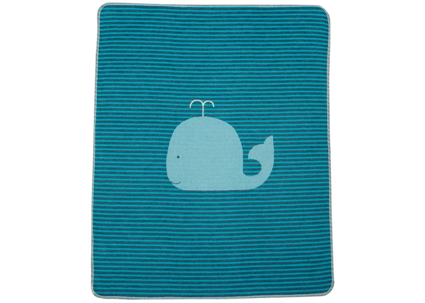 6801_23_1 David Fussenegger Juwel Babydecke JUWEL Baby- und Kinderdecke in Blau Wal