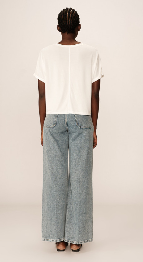 Grace & Mila Parma Modal T-Shirt in Ecru