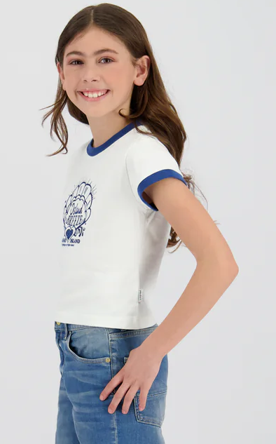 Vingino Mädchen T-Shirt Hailey in weiß - Island Breeze Vingino Mädchen T-Shirt Hailey in weiß - Island Breeze