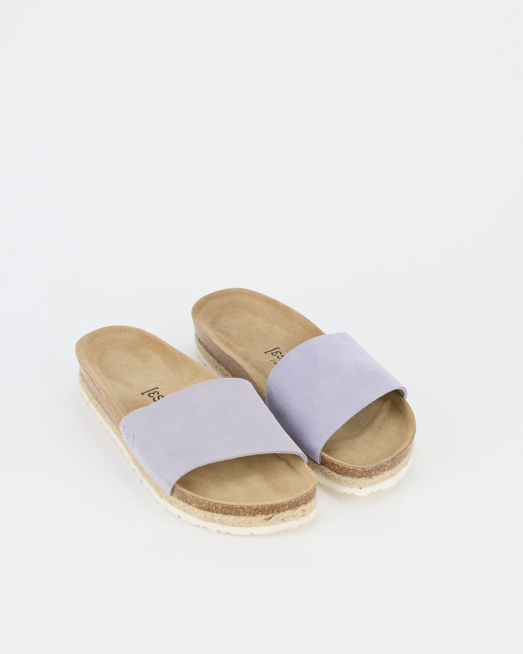Espadrij Copine Velour - Wildleder in Lavender Flieder