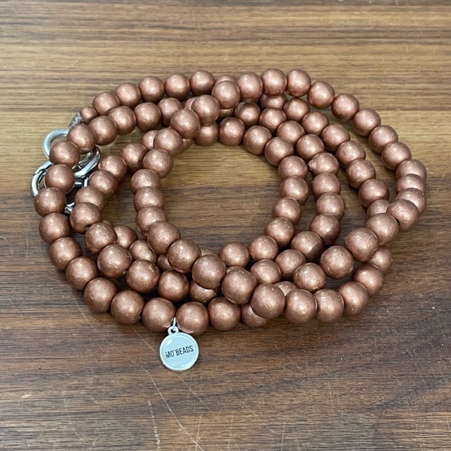 IMG_6906 Mo Beads Holzperlen Handykette - Kupfer Metallic