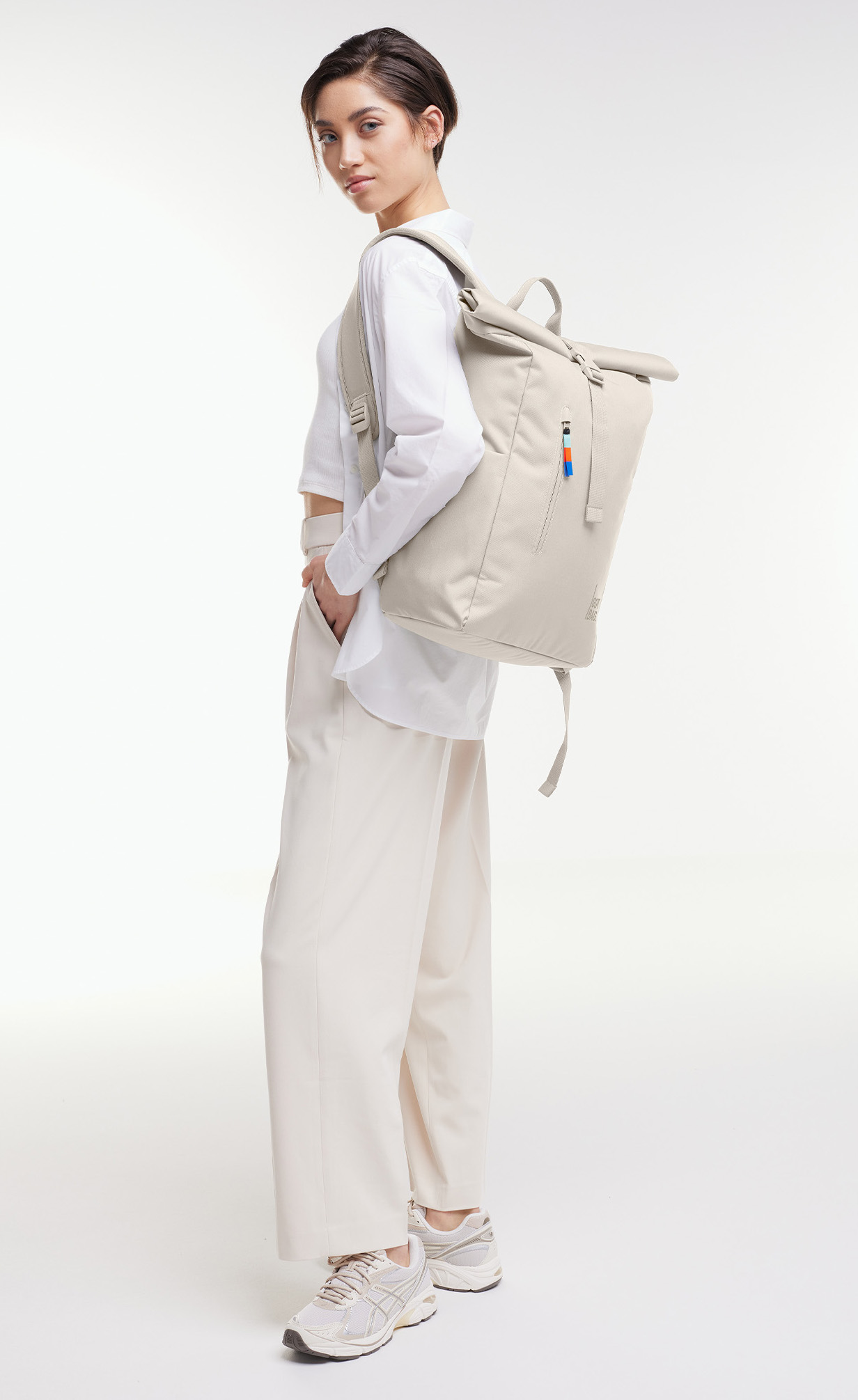 GOT BAG ROLLTOP EASY SOFT SHELL CREAM - Rolltop Rucksack in Creme GOT BAG ROLLTOP EASY SOFT SHELL CREAM - Rolltop Rucksack in Creme