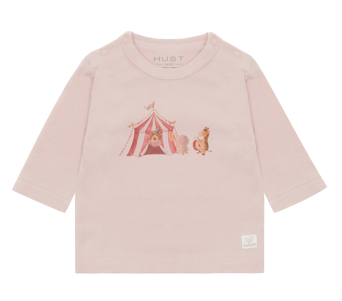 Hust & Claire Alex Langarm T-Shirt in Peach Dust Rosa - Zirkuszelt mit Tiere - SALE Hust & Claire Alex Langarm T-Shirt in Peach Dust Rosa - Zirkuszelt mit Tiere - SALE
