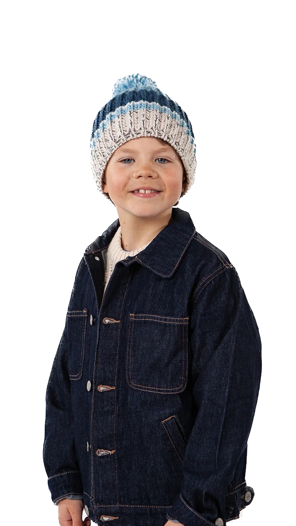Barts Kids Snookie Beanie mit Bommel - Wheat/Blau Barts Kids Snookie Beanie mit Bommel - Wheat/Blau
