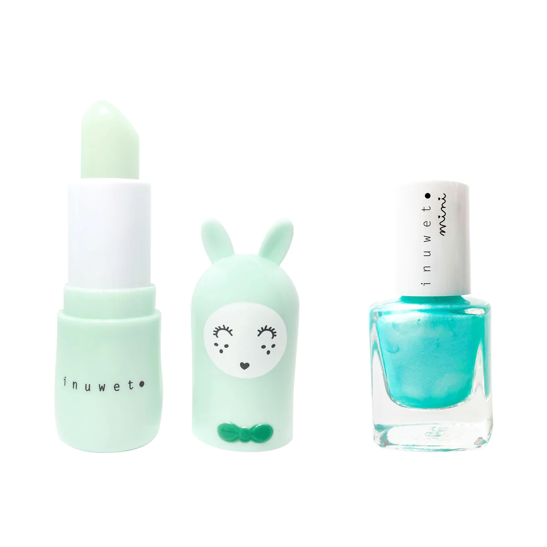 Inuwet Duo Geschenk Set - Lipbalm & Nagellack - Aqua
