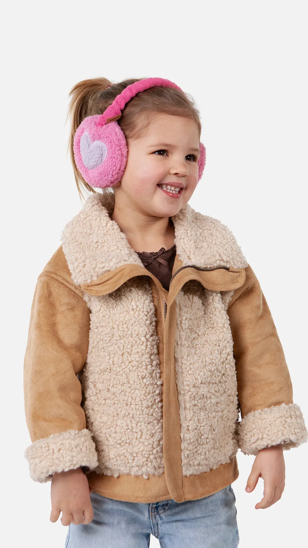 Barts Bozzie Teddy Ohrwärmer Earmuffs mit Teddyfell in Magenta Pink - Herz Barts Bozzie Teddy Ohrwärmer Earmuffs mit Teddyfell in Magenta Pink - Herz