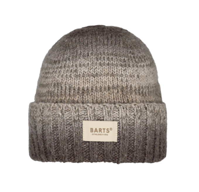 Barts Ealar Beanie Herrenmütze mit Umschlag Space-Dyed-Garn - Braun
