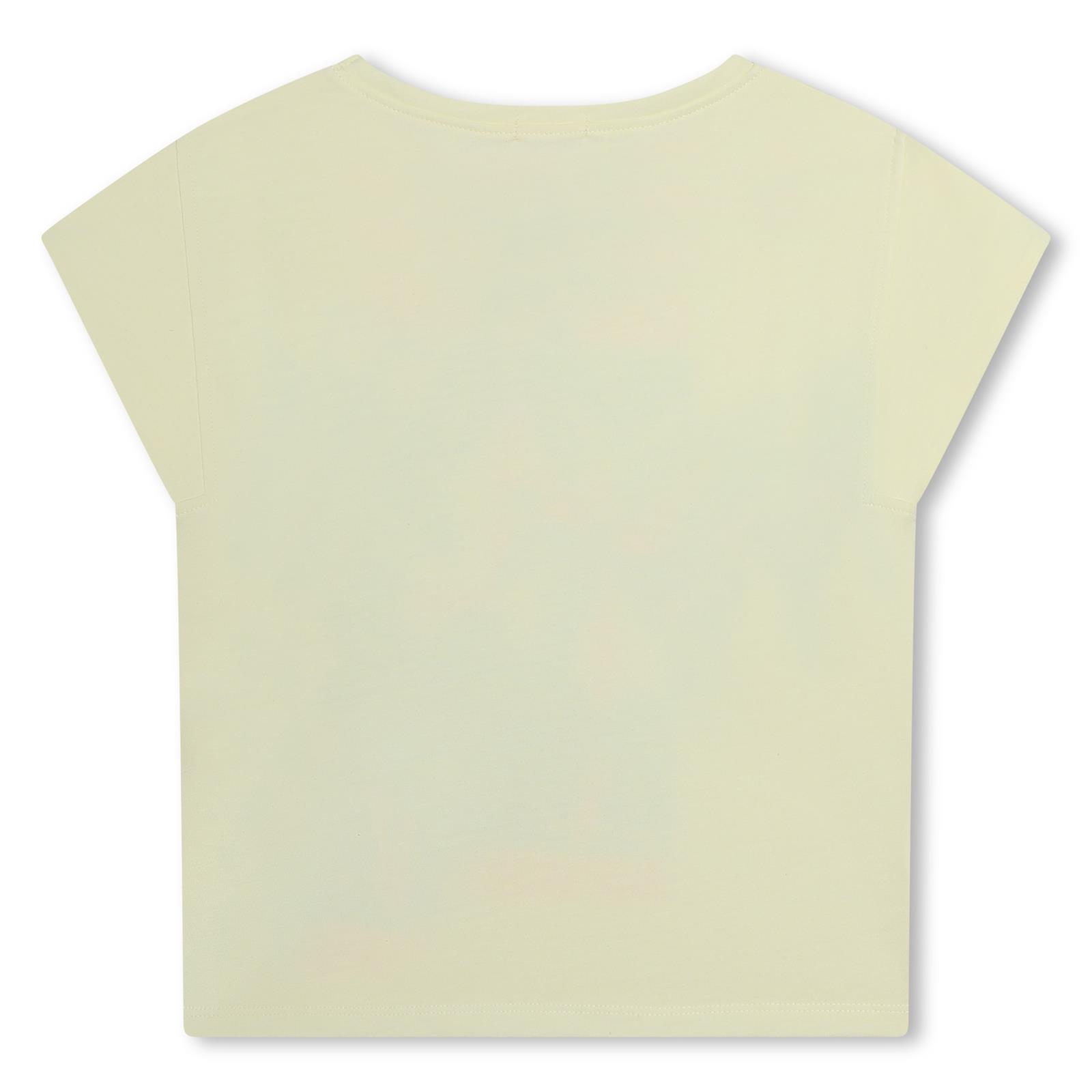 Billieblush Kurzarm T-Shirt in Zitronen Gelb - Kokos & Palmen