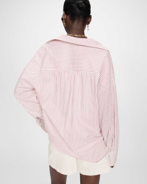Grace & Mila Gestreiftes Oversized-Hemd - Pivoine Vipera