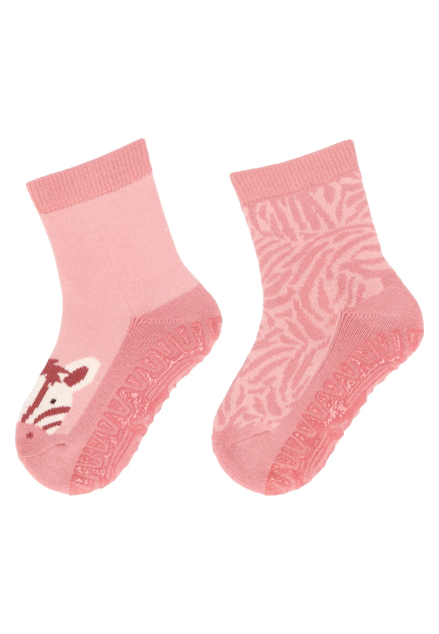 Sterntaler Fliesen Flitzer Air Stoppersocken - 2 Paar - Zebra in Rosa