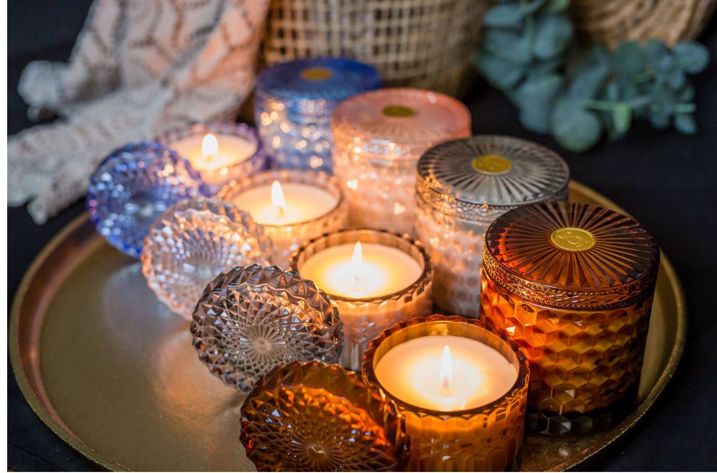 Soi Verführerische Bernstein Petit Shimmer Kerze in Glas - Alluring Amber 227 g
