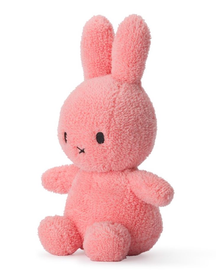 Bon Bon Toys Miffy Sitting Terry Pink - Frottee Rosa