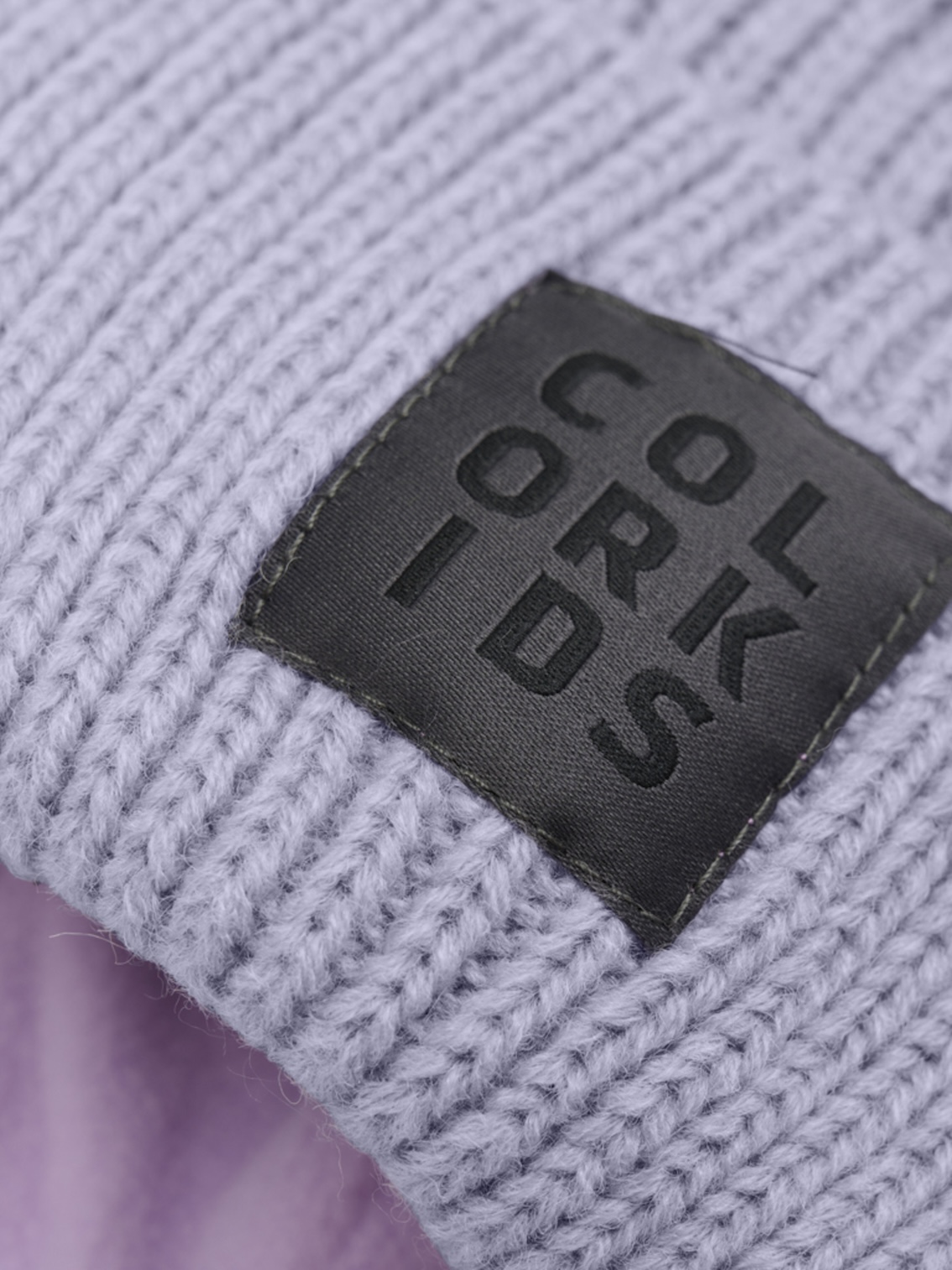 Color Kids Beanie mit Logo in Flieder Color Kids Beanie mit Logo in Flieder