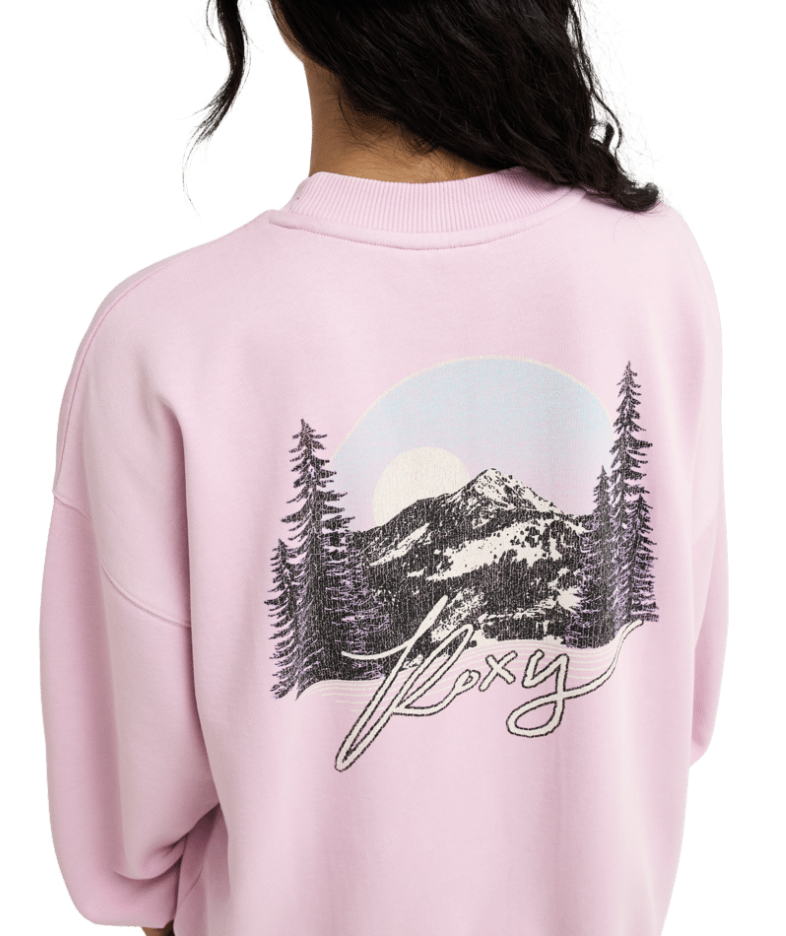 Roxy Damen Oversized Sweatshirt in Rosa - Lineup Roxy Damen Oversized Sweatshirt in Rosa - Lineup