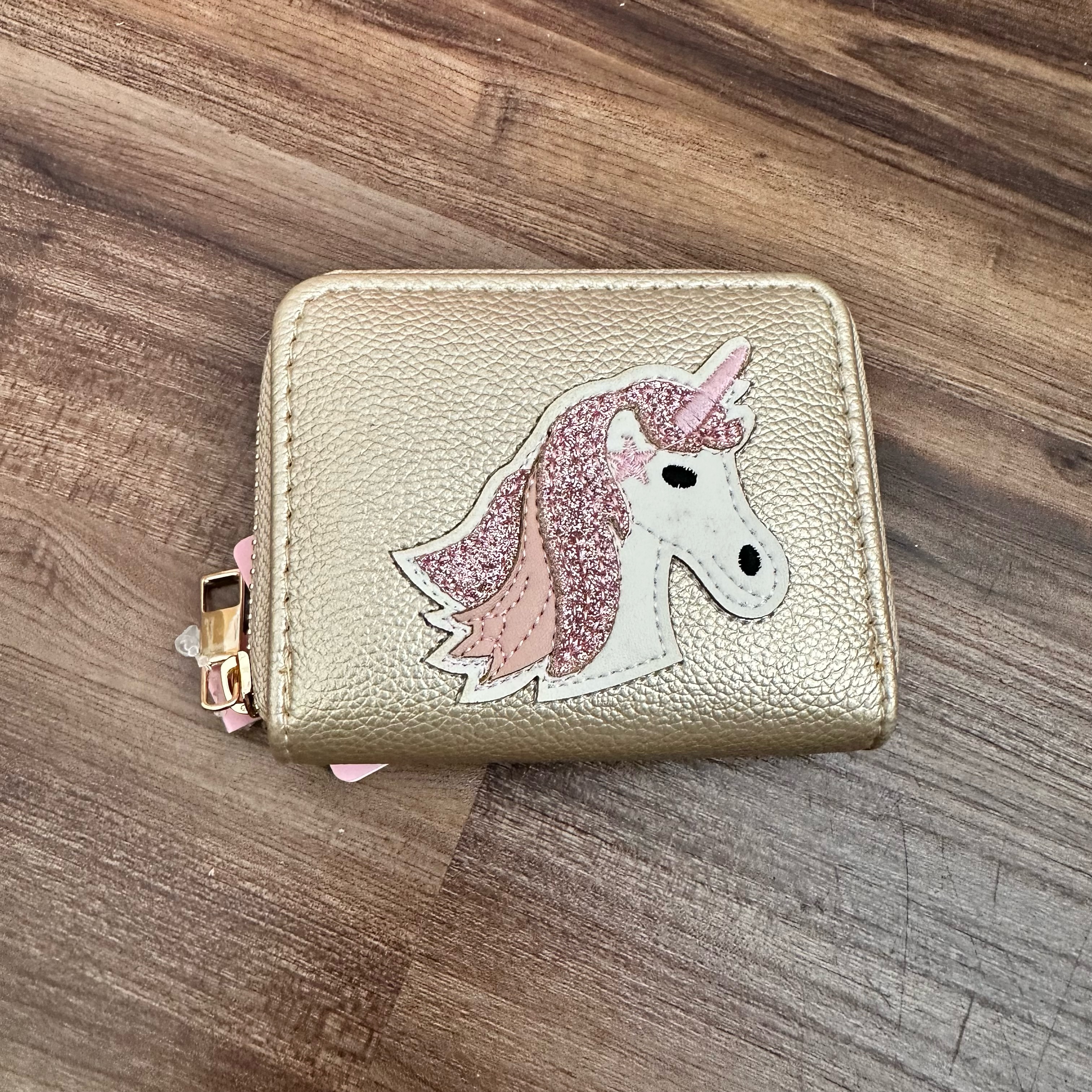 image1RGG4HDAcwUtVx KisMe Geldbörse Kunstleder Einhorn - Gold