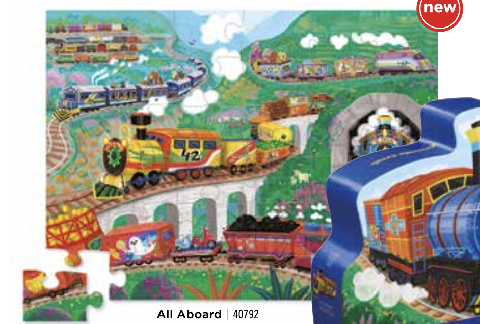 Crocodile Creek Puzzle - All Aboard - Zug - 36 Teile