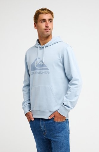 Quiksilver Comp Logo Hoodie Sweatshirt in Eisblau Hellblau 