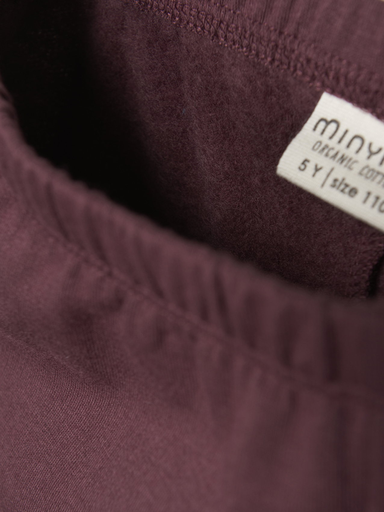 Minymo-Sweat-Leggings-rose-Detail-123344HH Minymo Thermo Leggings in rose - taupe