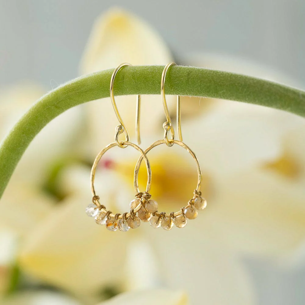 A Beautiful Story Compassion Citrin vergoldete Ohrringe A Beautiful Story Compassion Citrin vergoldete Ohrringe