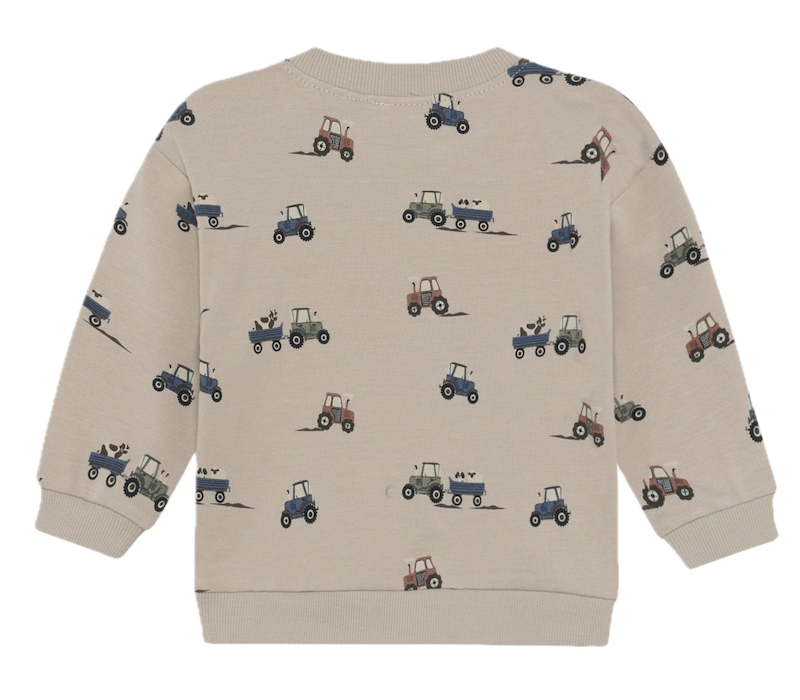 Minymo Sweatshirt mit Viskose in Beige - Traktoren Minymo Sweatshirt mit Viskose in Beige - Traktoren