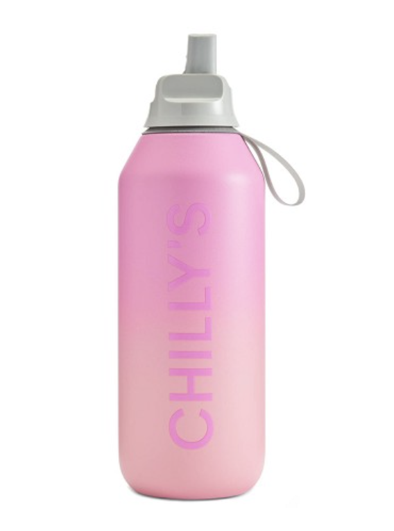 Chilly's Edelstahl Thermos Flasche Series 2 - 500ml - Ombré Flip Sundown - Pink Farbverlauf Chilly's Edelstahl Thermos Flasche Series 2 - 500ml - Ombré Flip Sundown - Pink Farbverlauf