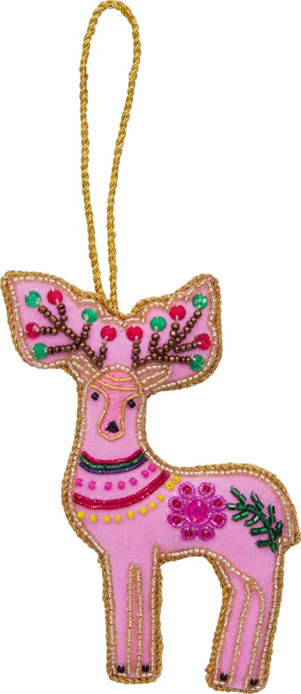 Coppenrath Weihnachtsschmuck - Anhänger Lieblingsstücke Reindeer - Dekorative Weihnachten - Pink Rentier Coppenrath Weihnachtsschmuck - Anhänger Lieblingsstücke Reindeer - Dekorative Weihnachten - Pink Rentier