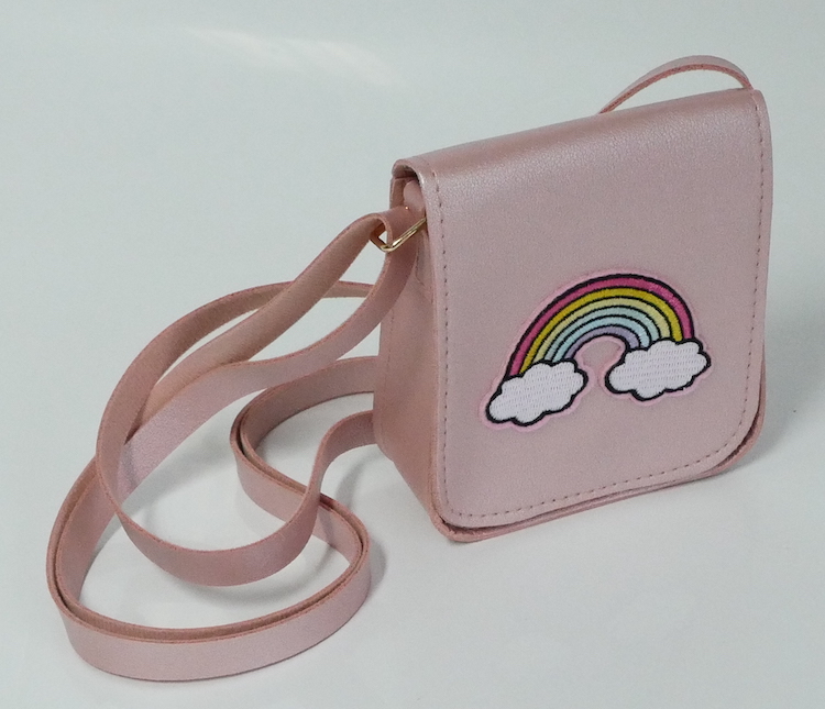 MRFHdjuJTJGwcFBjqOM9Qjt0sCRsZAVLfp KisMe Umhängetasche Kunstleder in Altrosa Metallic - Regenbogen