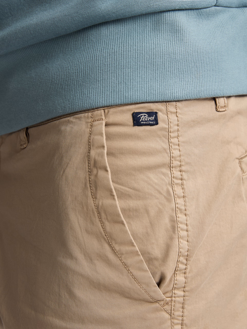 Petrol Industries Herren Chinohose Seafoamstone in Light Tan Beige