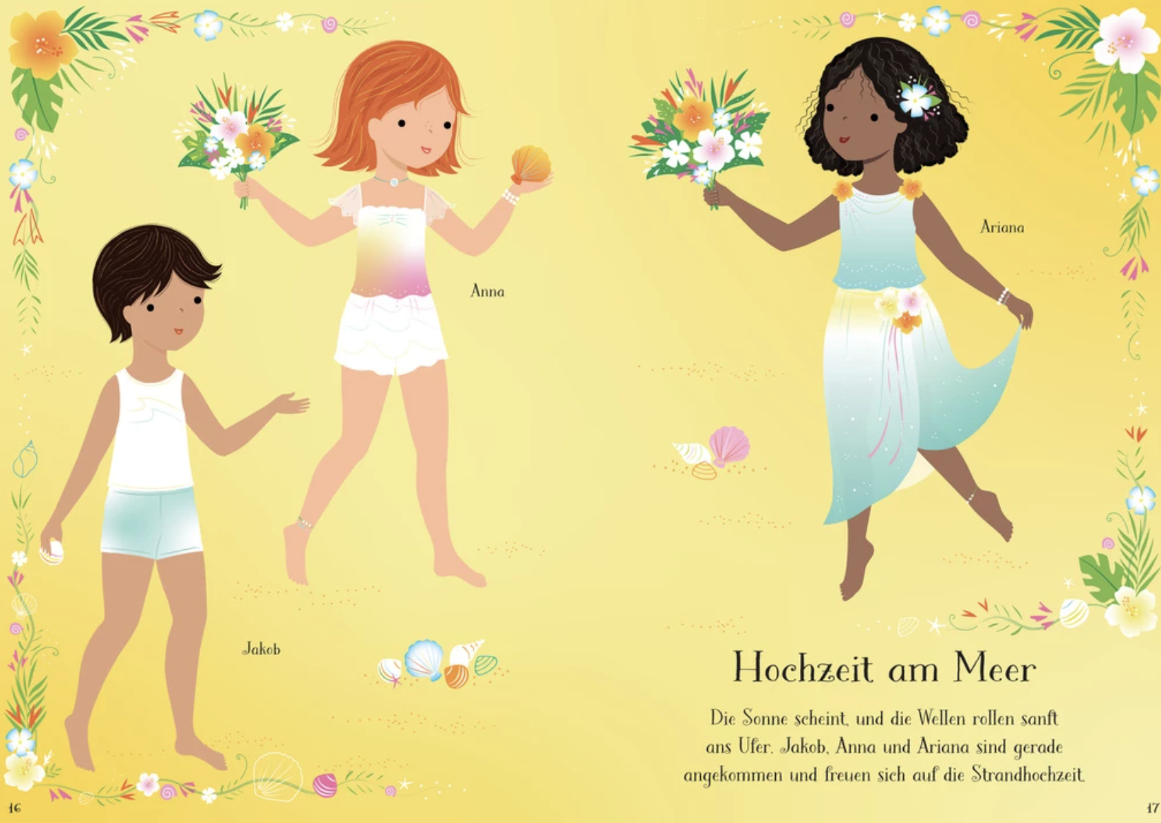 Usborne Mein erstes Anziehpuppen-Stickerbuch - Helen auf dem Hochzeitsfest