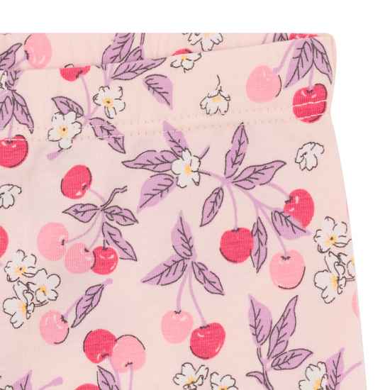 Steiff Baby Mädchen Legging Hose in Rosa mit Früchten Allover