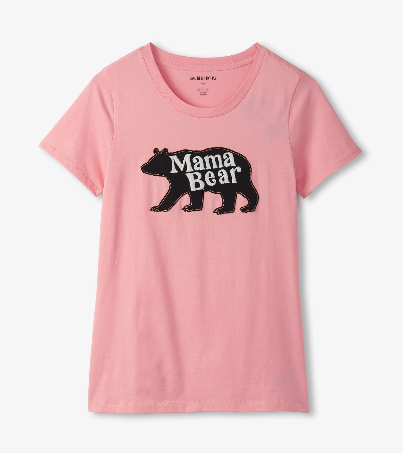 Little Blue House Damen Pajama T-Shirt in Coral Pink Mama Bear Little Blue House Damen Pajama T-Shirt in Coral Pink Mama Bear