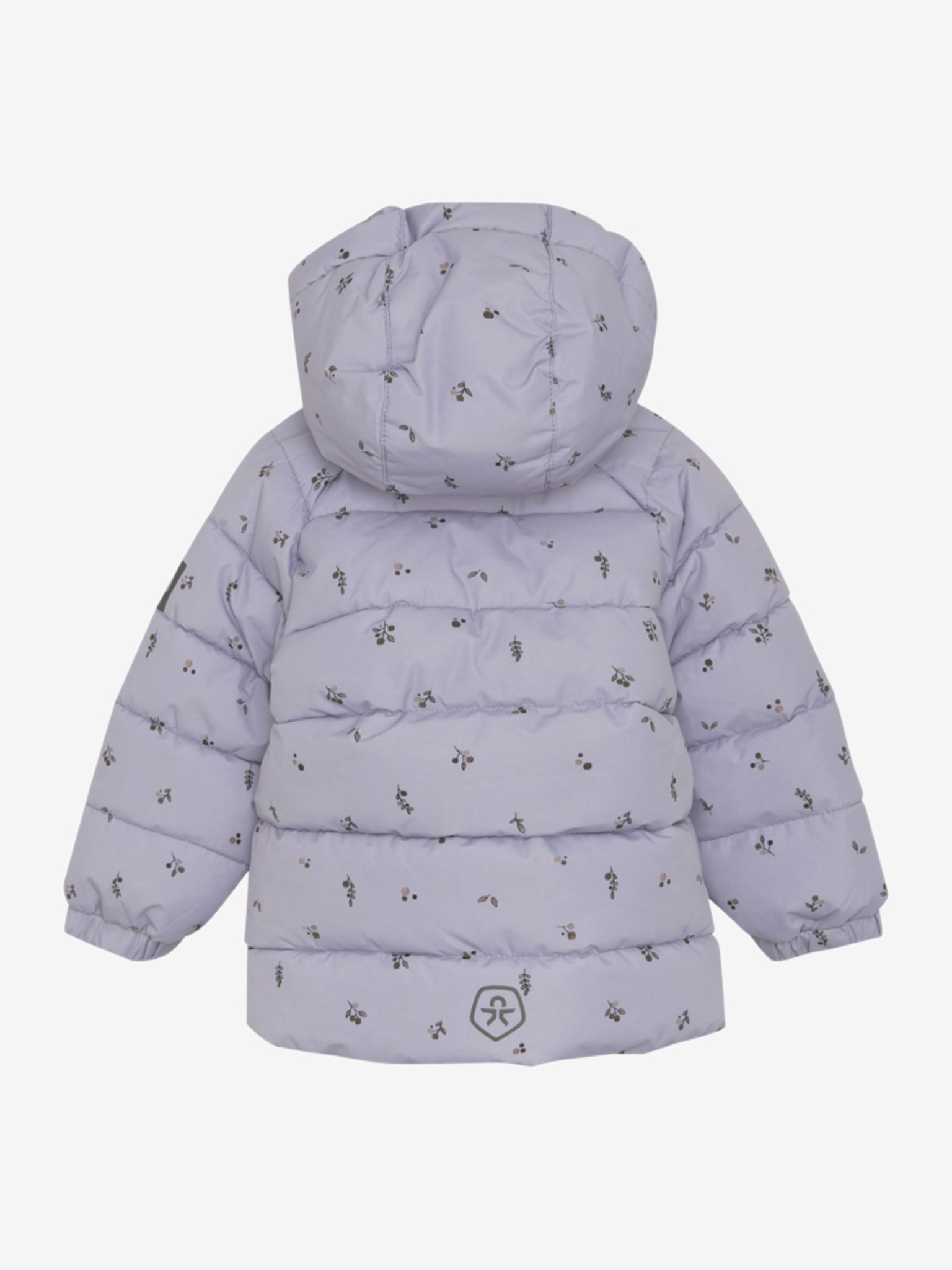 Color Kids Steppjacke mit abnehmbarer Kapuze und Blätterdruck in Flieder (Languid Lavender) - SALE Color Kids Steppjacke mit abnehmbarer Kapuze und Blätterdruck in Flieder (Languid Lavender) - SALE