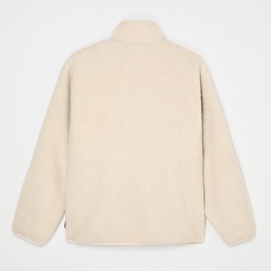 Quiksiilver Urban Storm Reversible Sherpa Teddy Fleecejacke & Windbreaker zum Wenden in Creme 