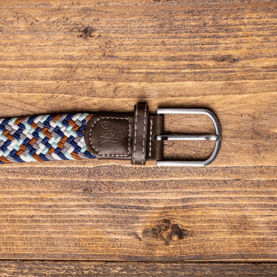 Swole Panda Stretchbandgürtel Navy/Grey/Brown Zigzag - Blau/Grau/Braun Zick Zack Swole Panda Stretchbandgürtel Navy/Grey/Brown Zigzag - Blau/Grau/Braun Zick Zack