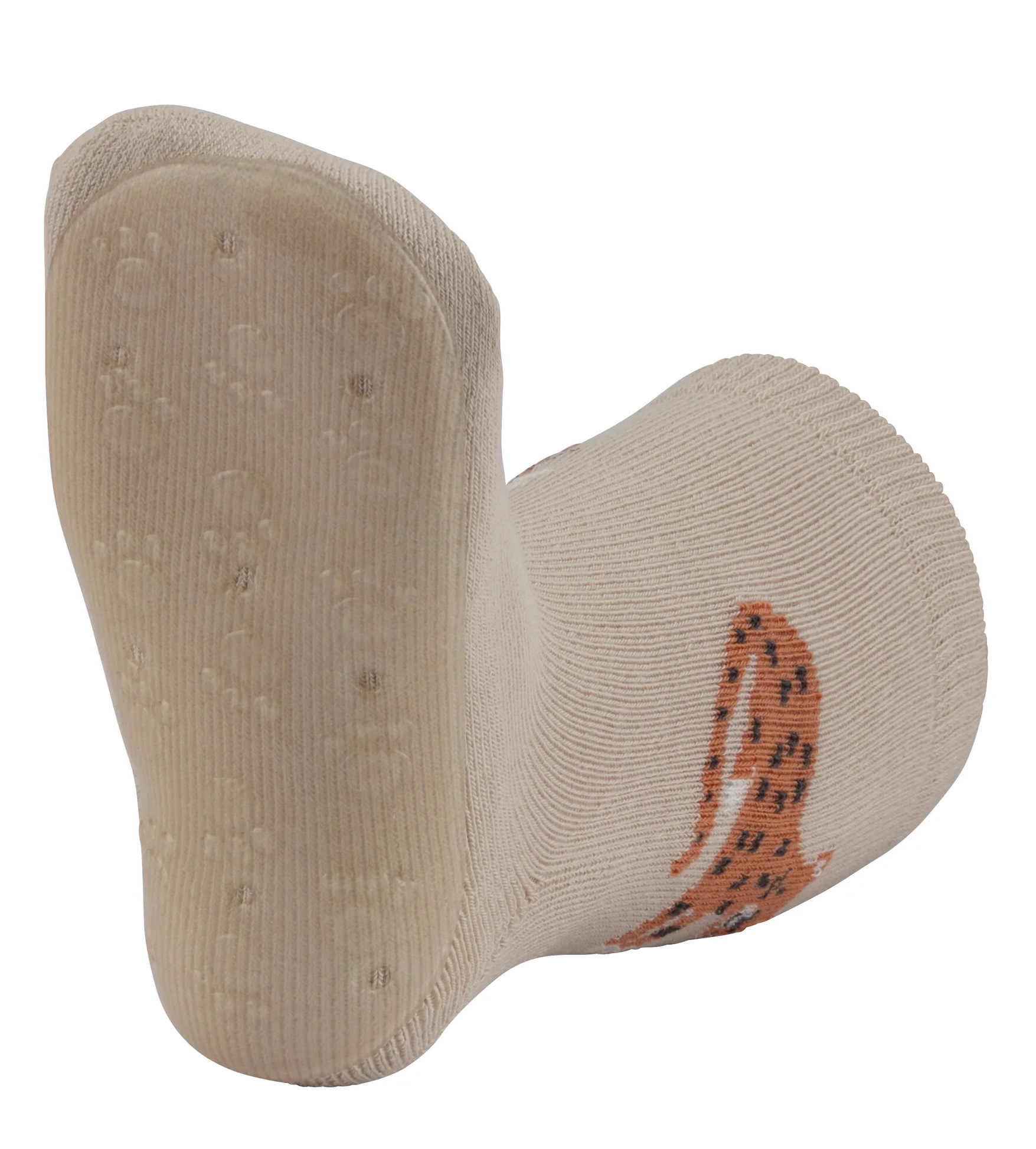 Sterntaler Fliesen Flitzer Stoppersocken Set in Beige - 2 Paar - Tiger & Tatzen
