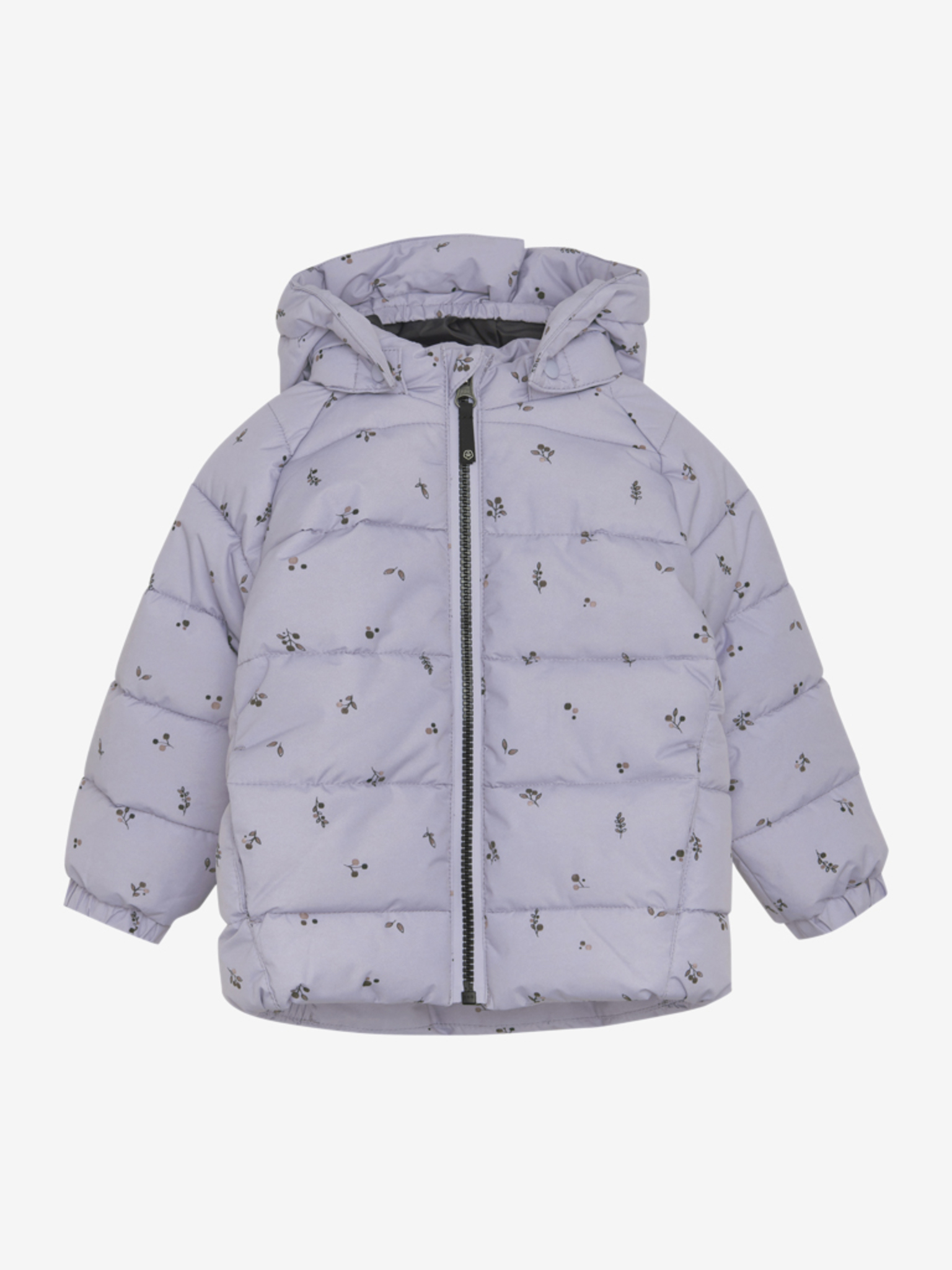 Color Kids Steppjacke mit abnehmbarer Kapuze und Blätterdruck in Flieder (Languid Lavender) - SALE Color Kids Steppjacke mit abnehmbarer Kapuze und Blätterdruck in Flieder (Languid Lavender) - SALE