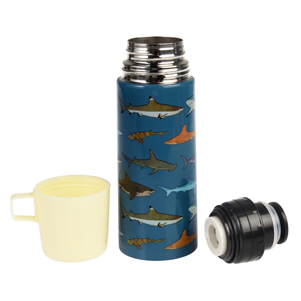 rex-london-thermosflasche-sharks3 Rex London Thermosflasche & Tasse - Sharks - Haifische