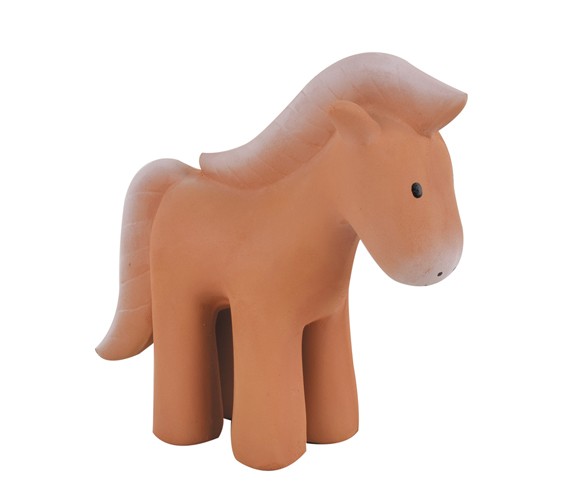 8595016_b Tikiri Natur Kautschuk Pferd Rassel im Geschenkschachtel
