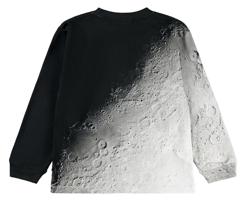 Molo Rube Lanagarm Pullover GOTS Bio-Baumwolle in Black - Moon Fade Schwarz - Der Mond - SALE