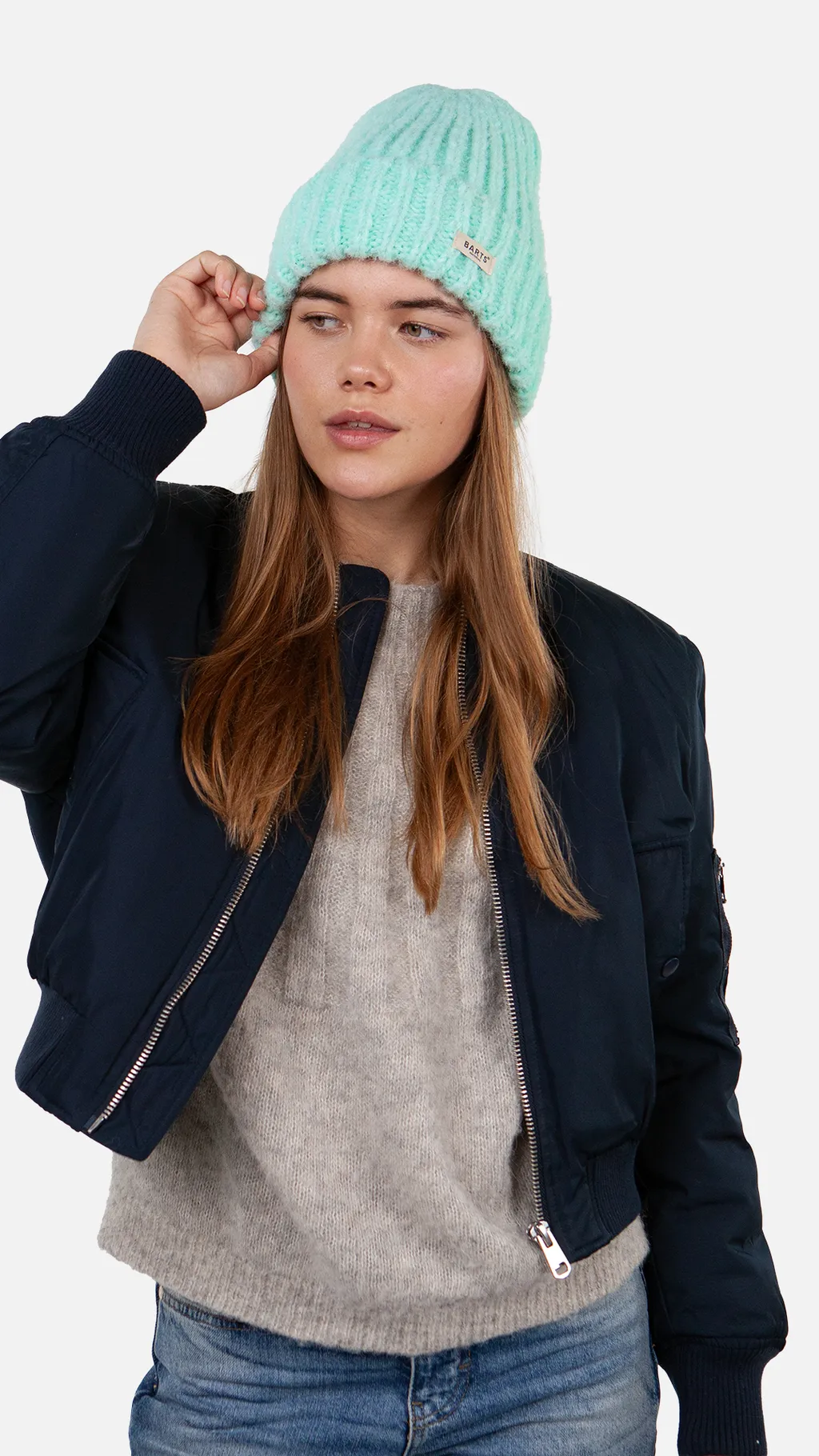 Barts Wellawaya Damen Weiche Mütze in Water Blue - Mint Grün