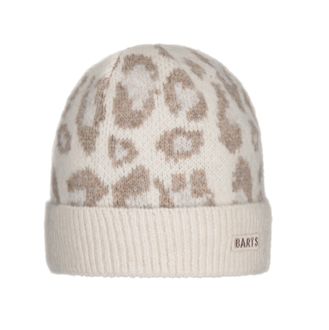 Barts Kids Avelie Beanie Mütze mit Tiermuster - Leo Taupe