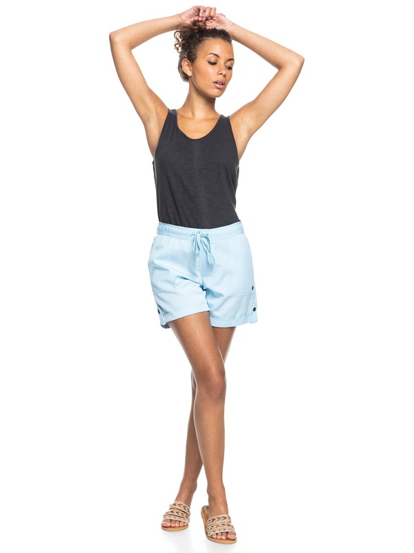Roxy Life Is Sweeter - Lyocell Shorts - Kurze Hose in Hellblau