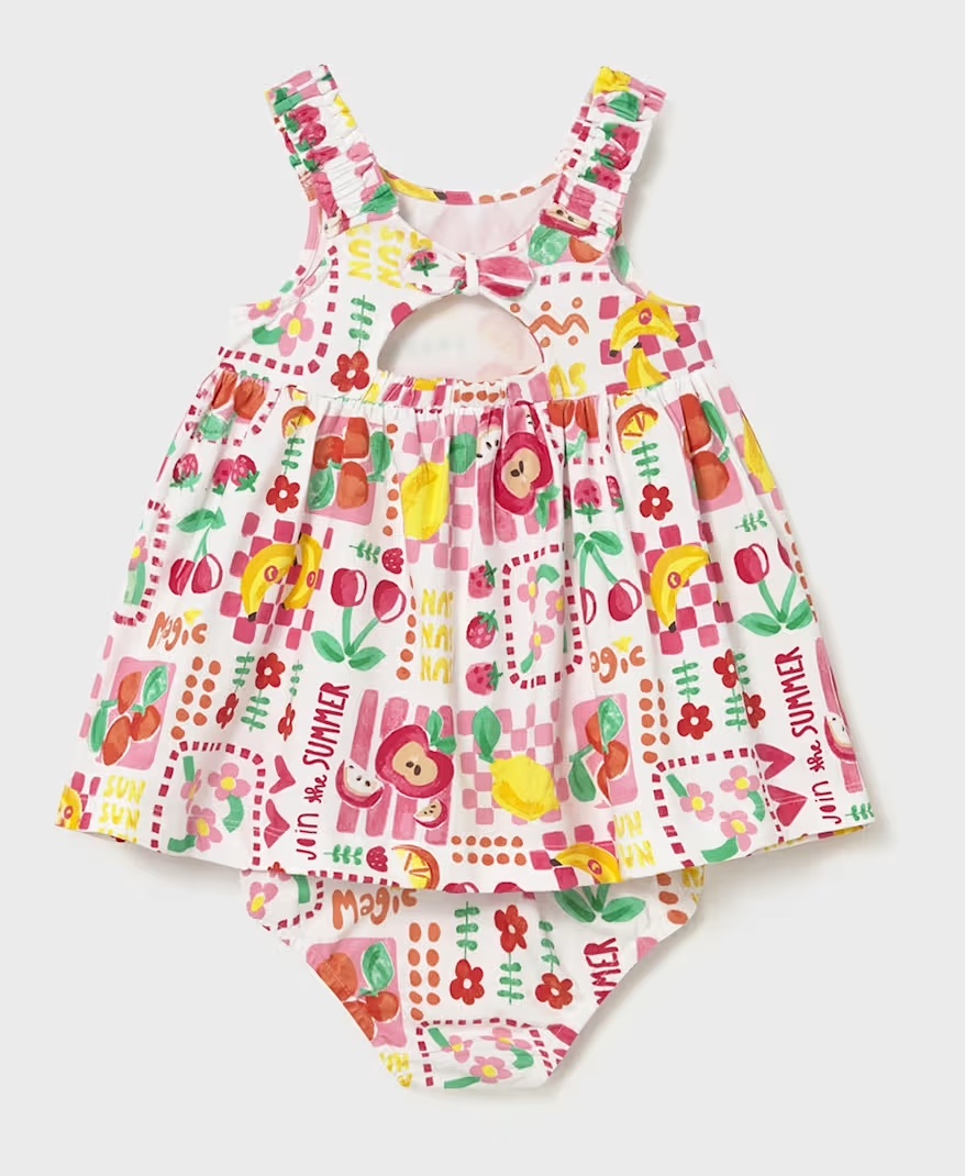 Mayoral Baby Kleid mit Windelhöschen - Frisches Obst - SALE Mayoral Baby Kleid mit Windelhöschen - Frisches Obst - SALE
