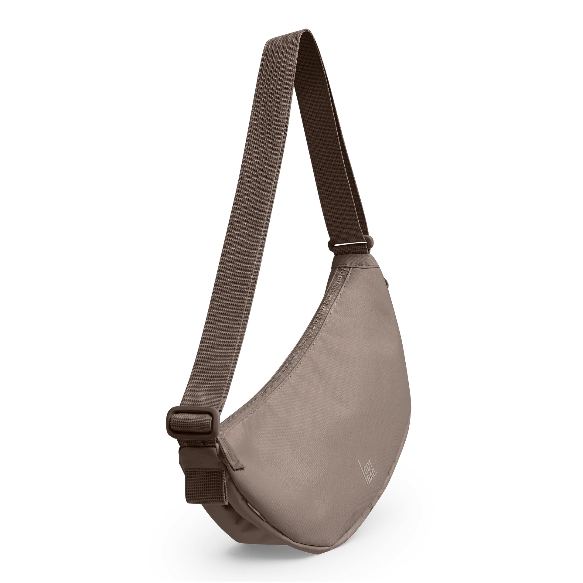GOT BAG MOON BAG SMALL OYSTER - Small Crossbody in Taupe-Braun GOT BAG MOON BAG SMALL OYSTER - Small Crossbody in Taupe-Braun