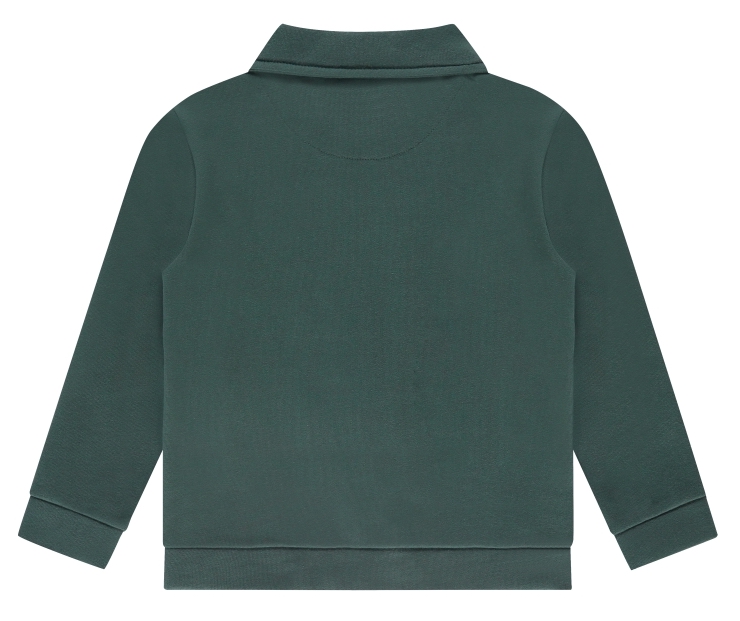 Babyface Stains & Stories Sweatjacke mit Reißverschluss & Kragen in Bottle Grün