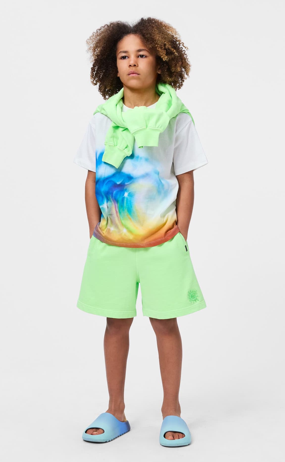 Molo Ador Jog Short in Pale Geko Neon Grün Molo Ador Jog Short in Pale Geko Neon Grün